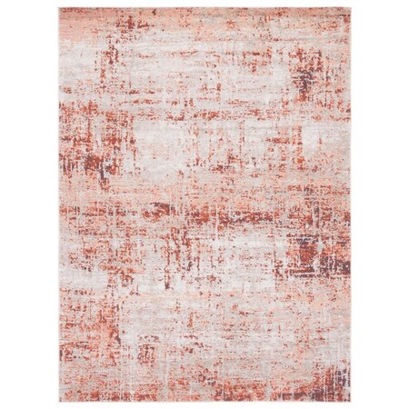 Safavieh 8 x 10 ft. Madison Contemporary Power Loomed Rectangle Rug Rust & Grey MAD819R-8